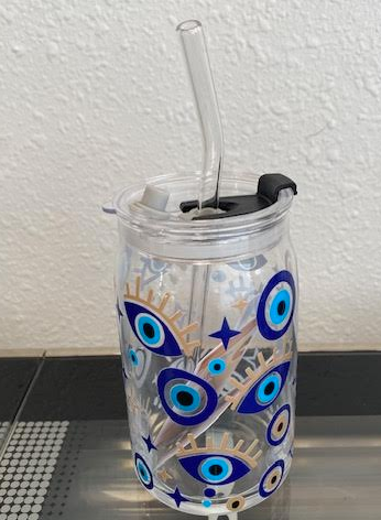 Glass Evil Eye Cups