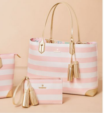 Tote Bag Pink Stripe