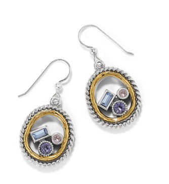 Halo Gleam French Wire Earrings