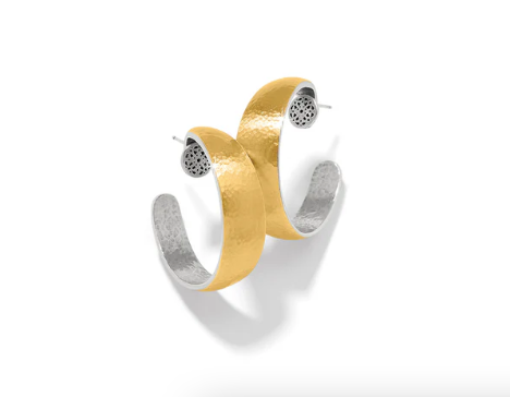 FERRARA ENTRATA MOON SMALL HOOP EARRINGS