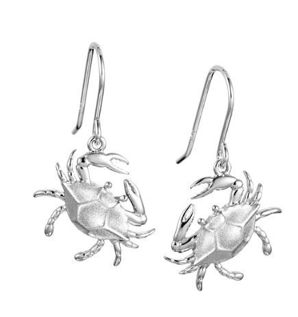 Sterling Silver Crab Hook Earrings