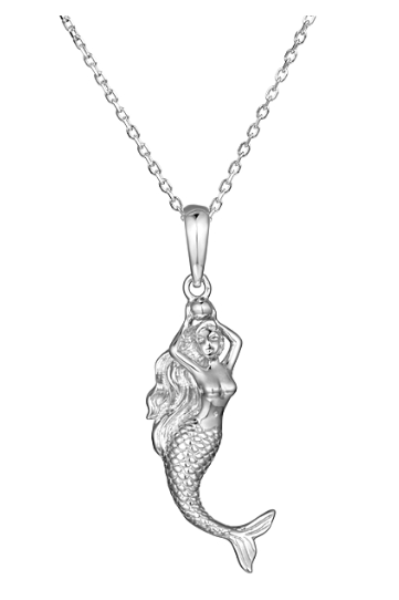 Sterling Silver Mermaid Pendant
