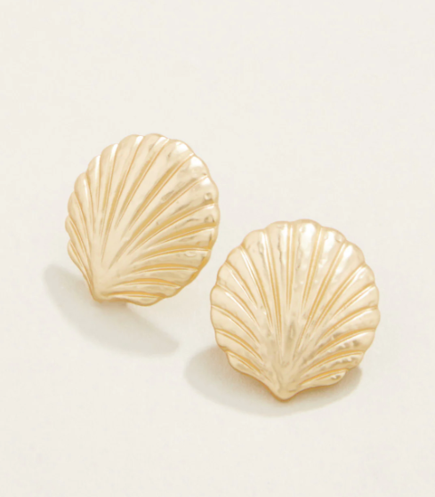 Shello Stud Earrings Goldp