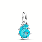 Blue Murano Glass Sea Snail Dangle Charm