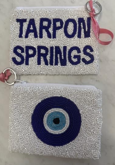 Tarpon Spring hand beaded Coin Purse