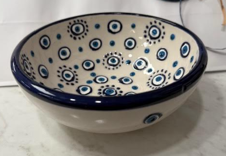 Evil Eye Ceramic Bowl Small