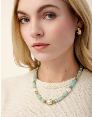 Seawall Necklace 18" Amazonite