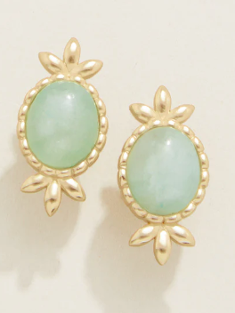 Nara Oval Stud Earrings