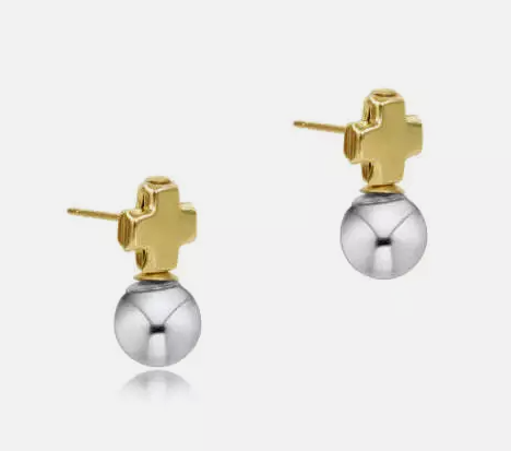 Signature Cross Gold Stud - with drop