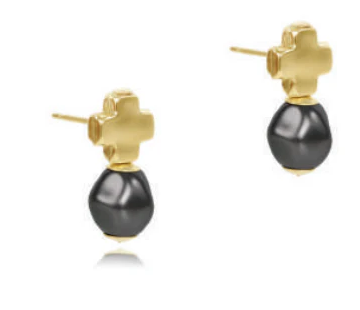 Signature Cross Gold Stud - with drop