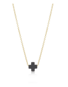 16" Necklace Gold- SIgnature Cross
