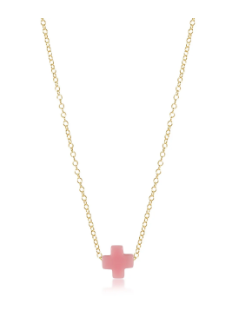 16" Necklace Gold- SIgnature Cross