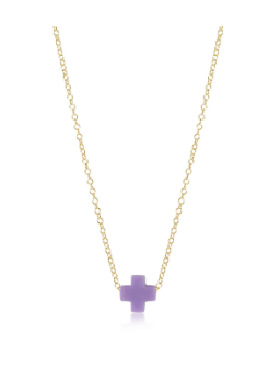 16" Necklace Gold- SIgnature Cross