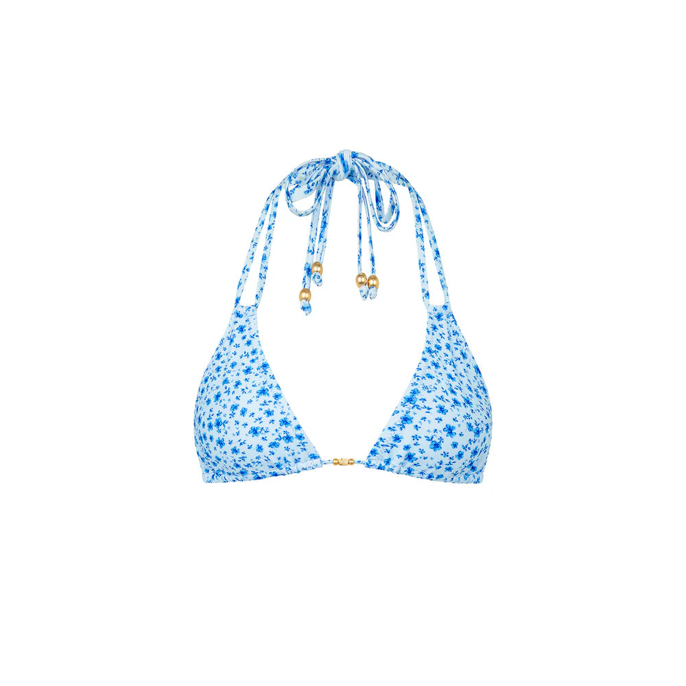 Halter Bralette Bikini Top - Dream Flower