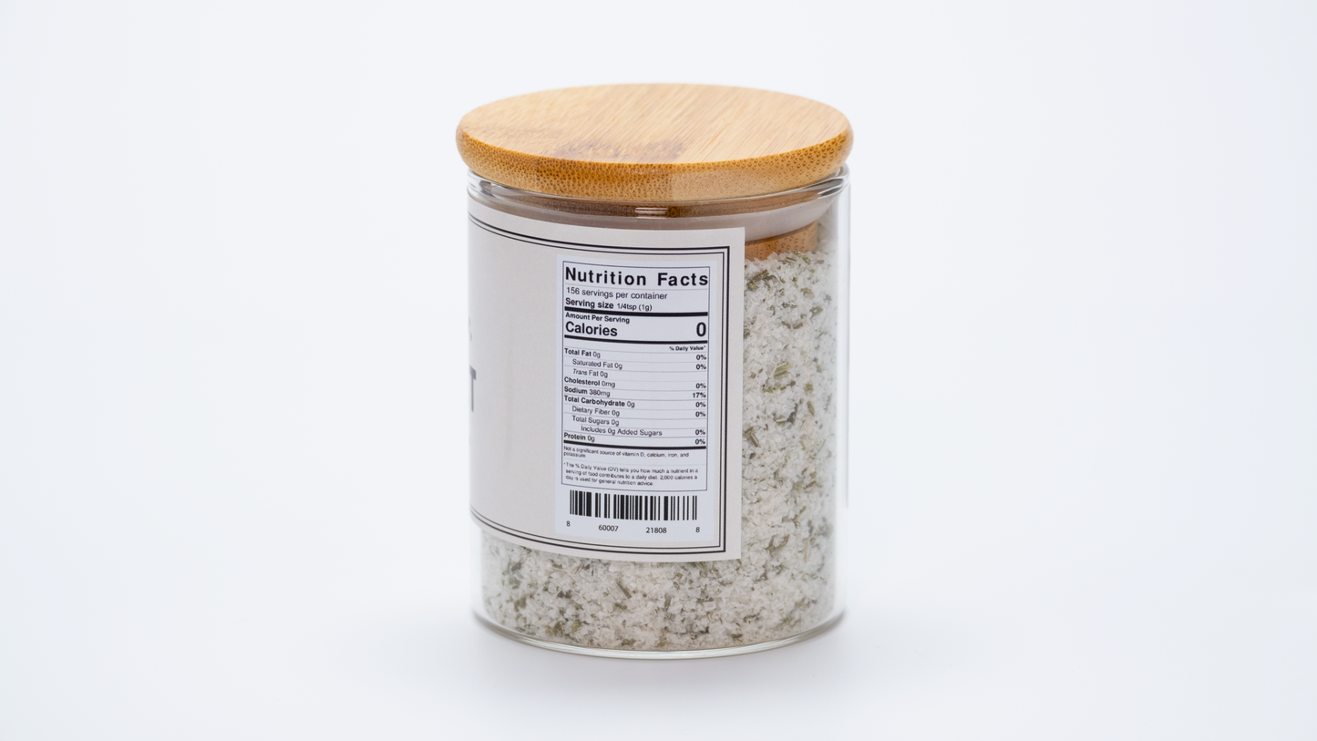 All-Natural High-Quality Gourmet Rosemary Infused Sea Salt