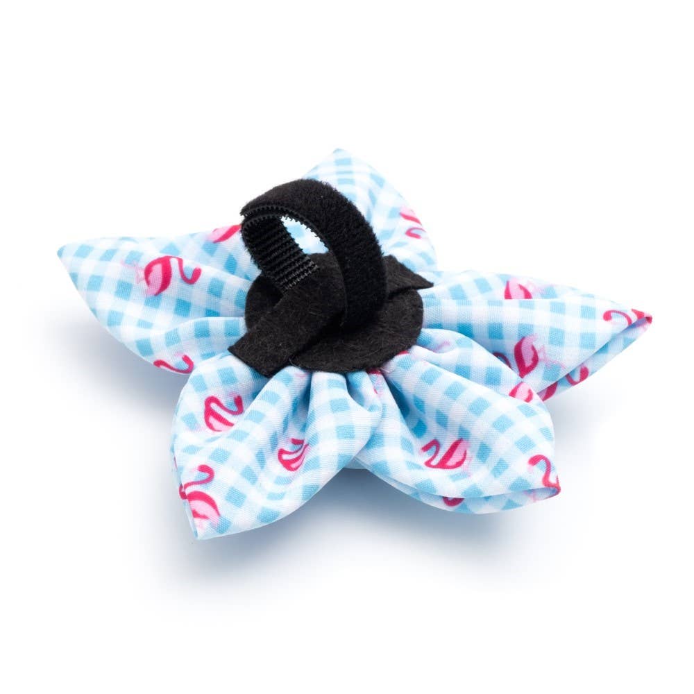 Gingham Flamingos Flower