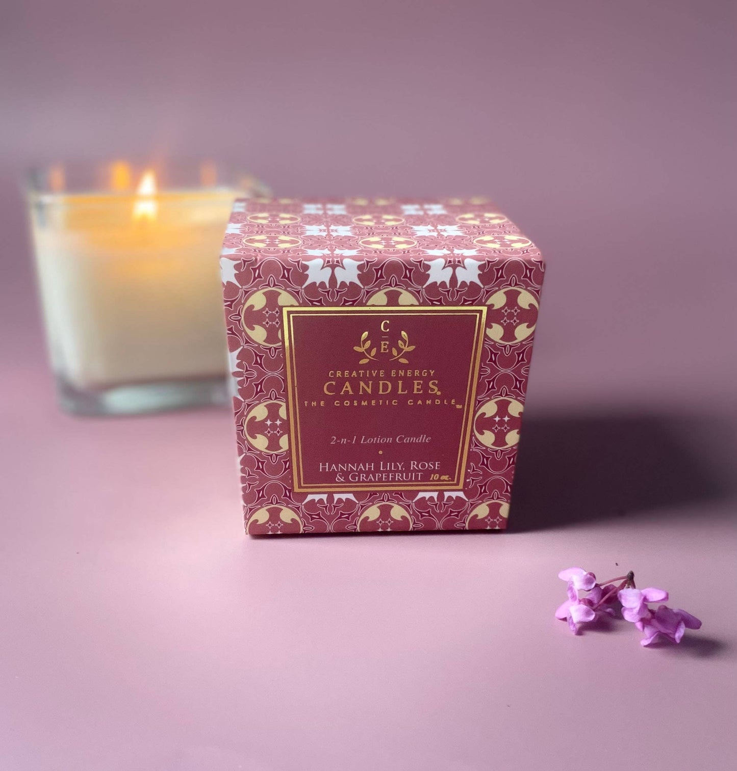 Hannah Lily, Rose & Grapefruit: 2-in-1 Soy Lotion Candle