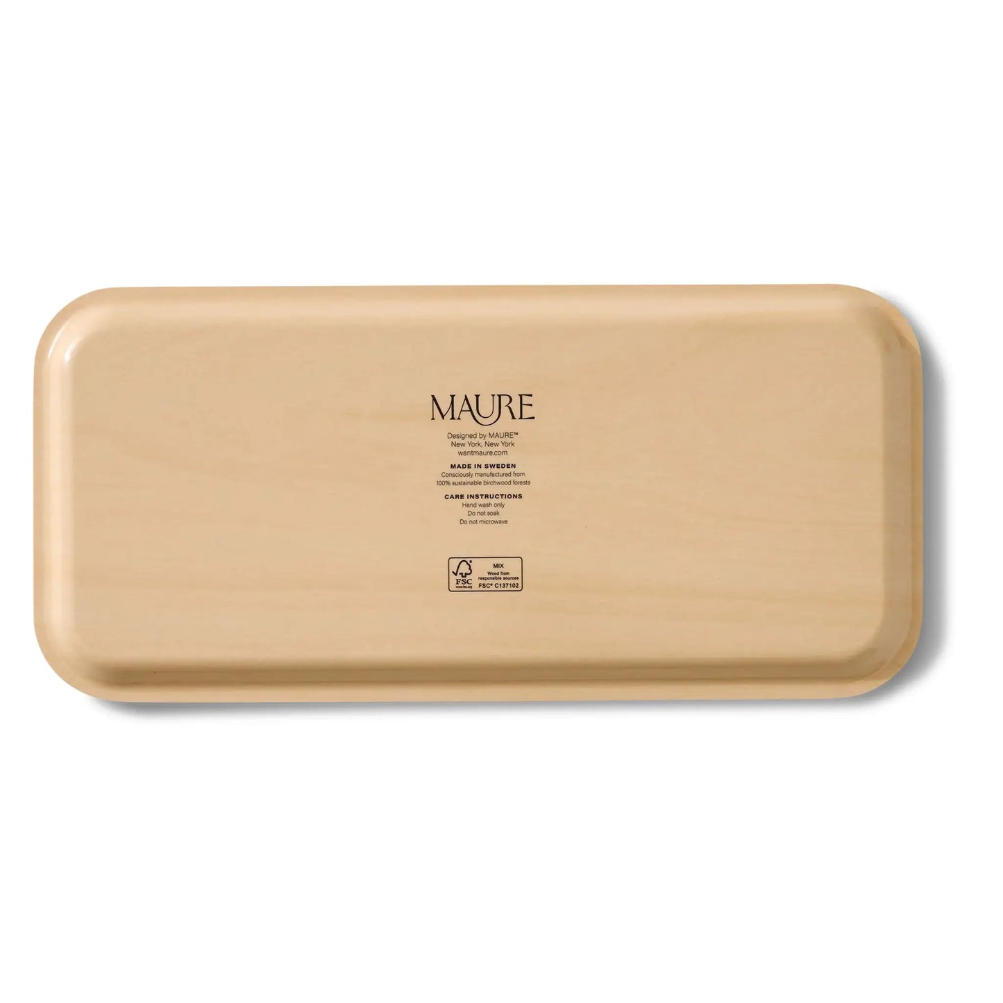 Kumquats Narrow Birchwood Tray | Rectangular Serving Tray