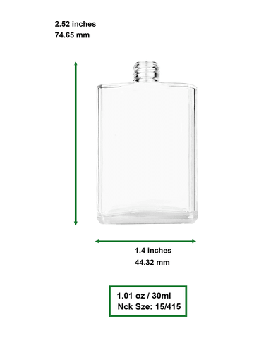 Elegant Clear Glass Bottle Sprayer - 30ml(Multiple Colors)