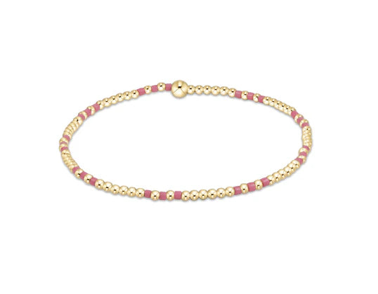 Hope Joy Pattern 2mm Bead Bracelet