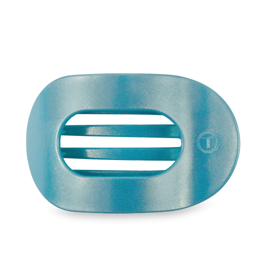 Blue Seas Flat Round Hair Clip