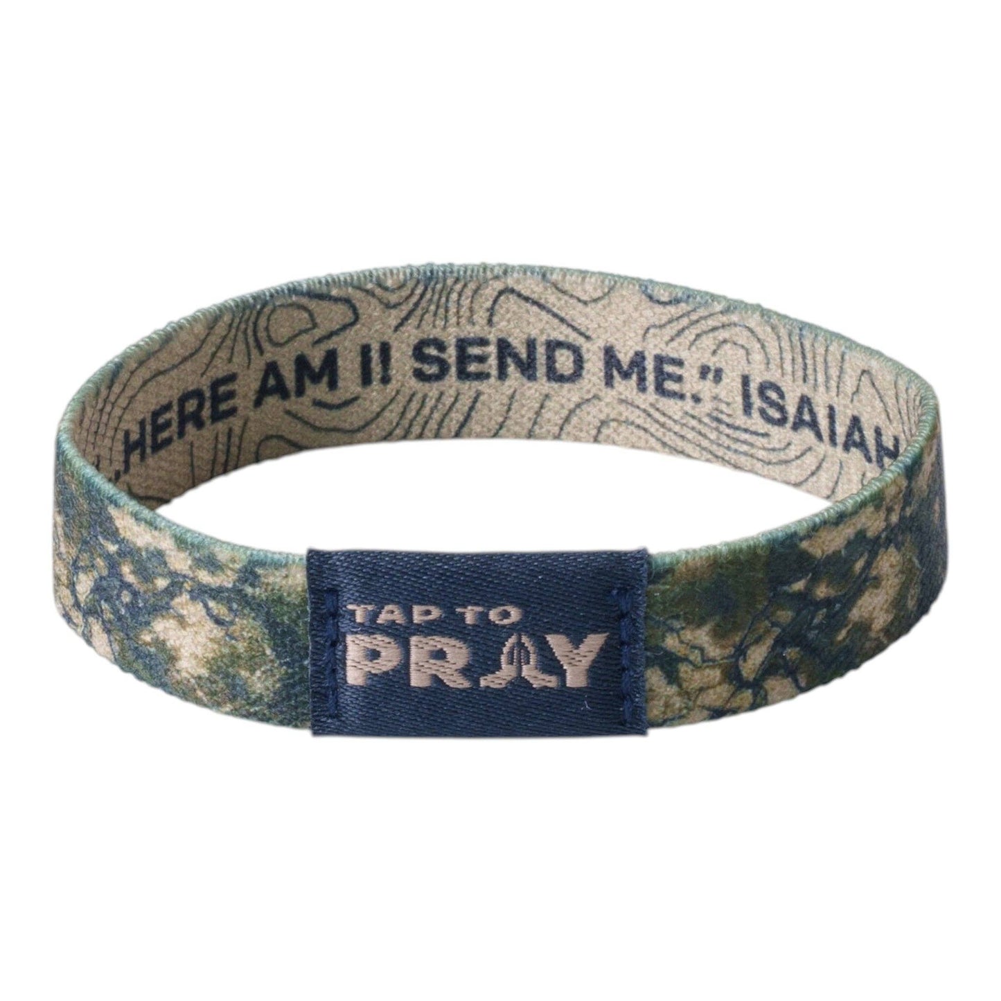 Tap To Pray™ Wristbands - Valor Camo & Isaiah 6:8