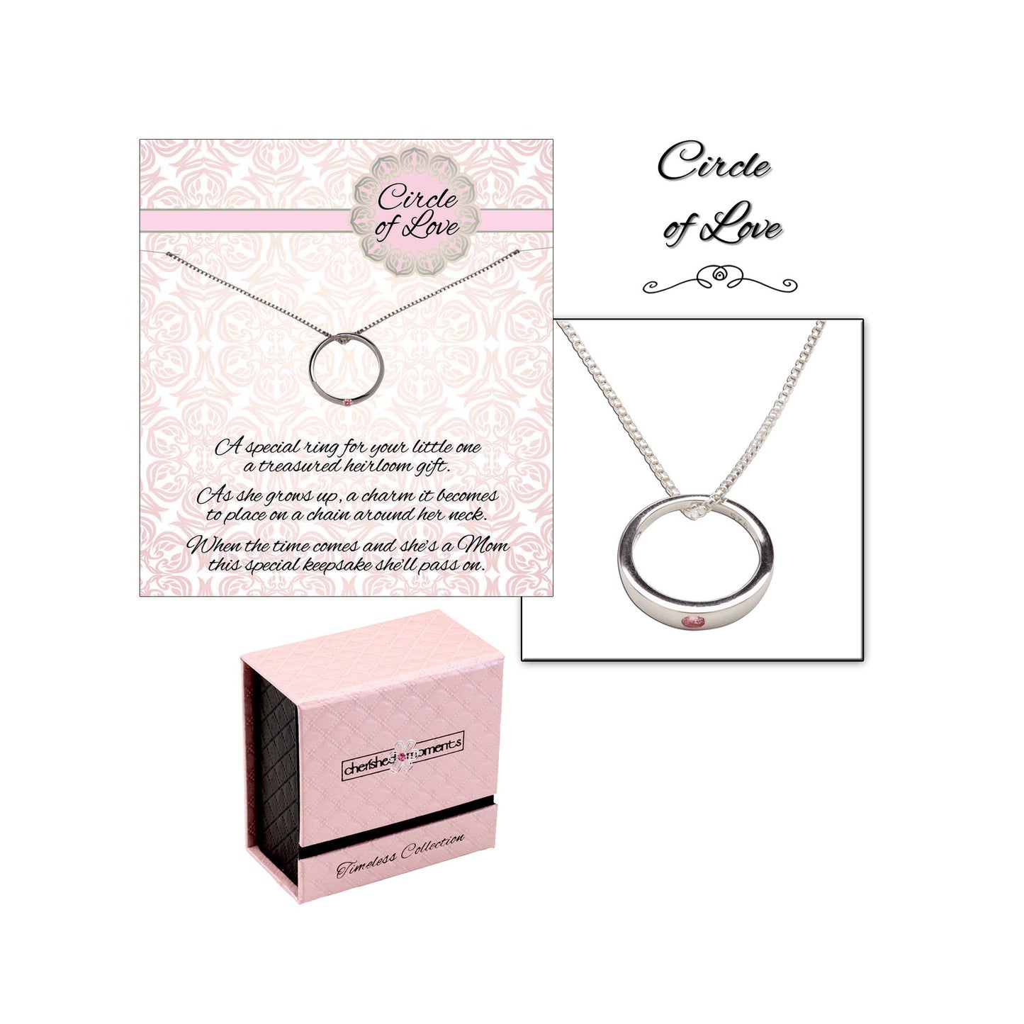 Circle of Love Keepsake Gift Ring Gift for Baby Girls