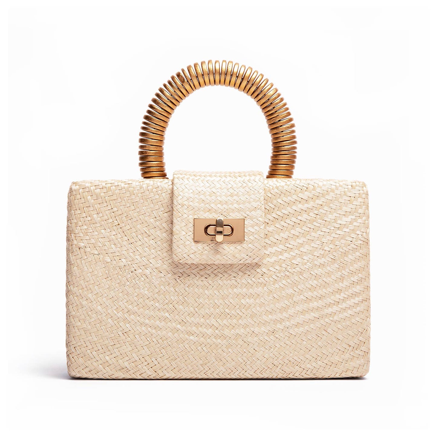 Cream & Gold Clutch | Holiday Party Bag | Spa & Resort Style