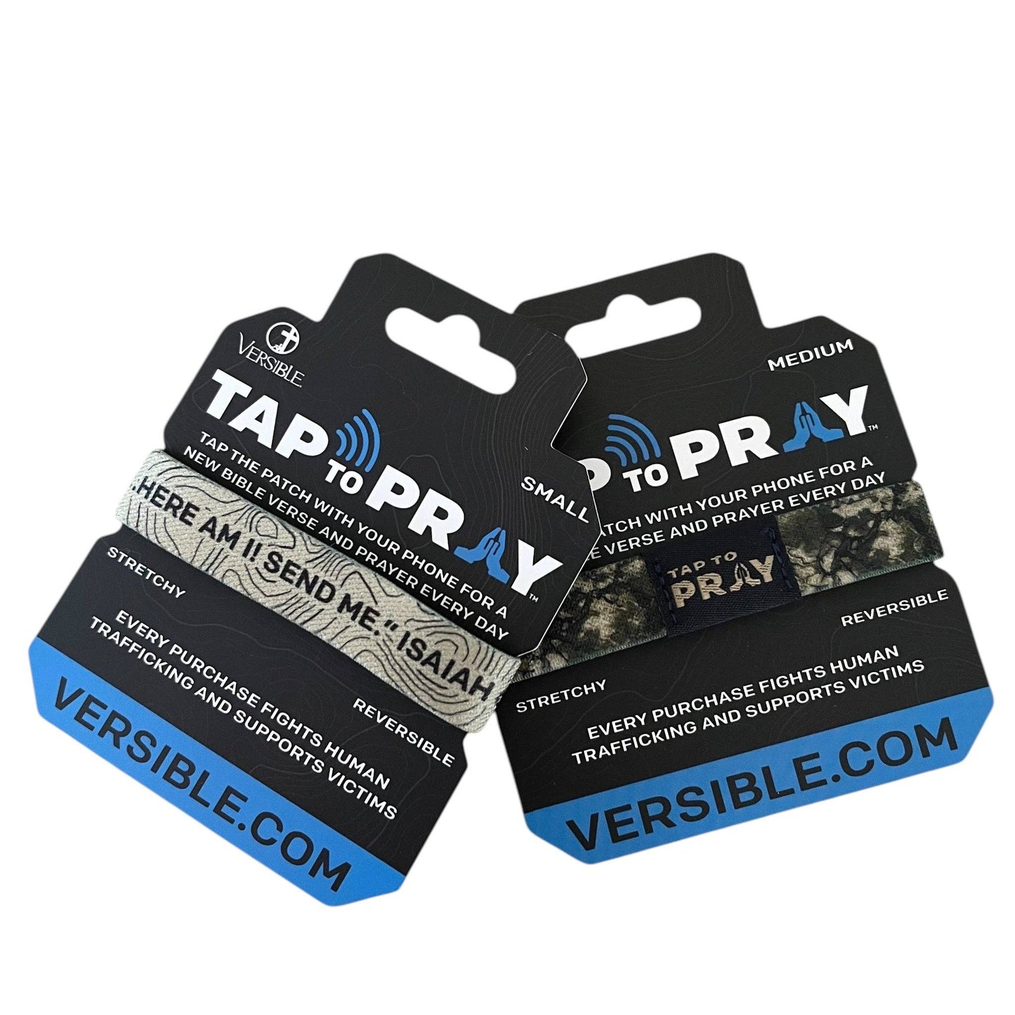 Tap To Pray™ Wristbands - Valor Camo & Isaiah 6:8