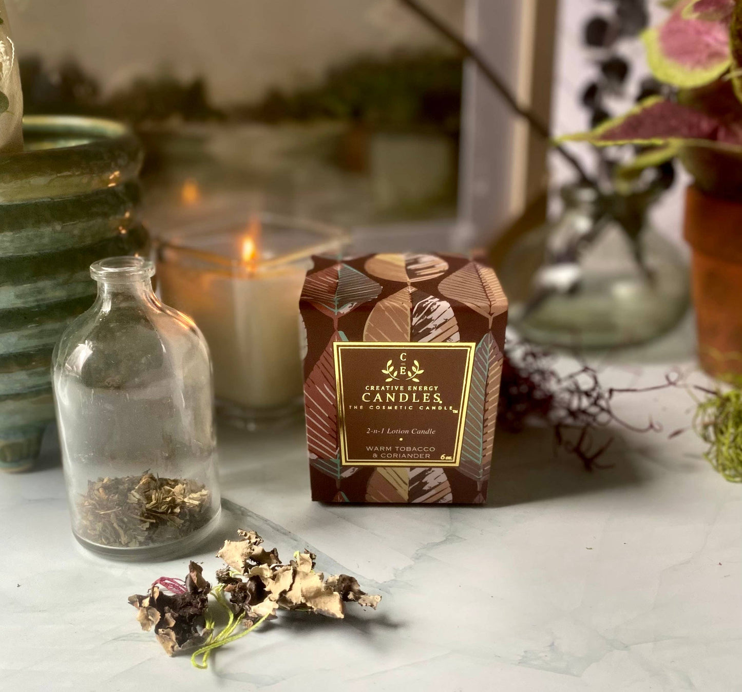 Warm Tobacco & Coriander: 2-in-1 Soy Lotion Candle