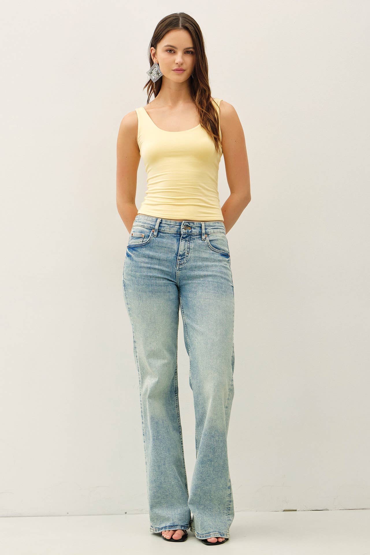 NEW SHADE[SOFT CORE] BASIC SCOOP NECK TANK
