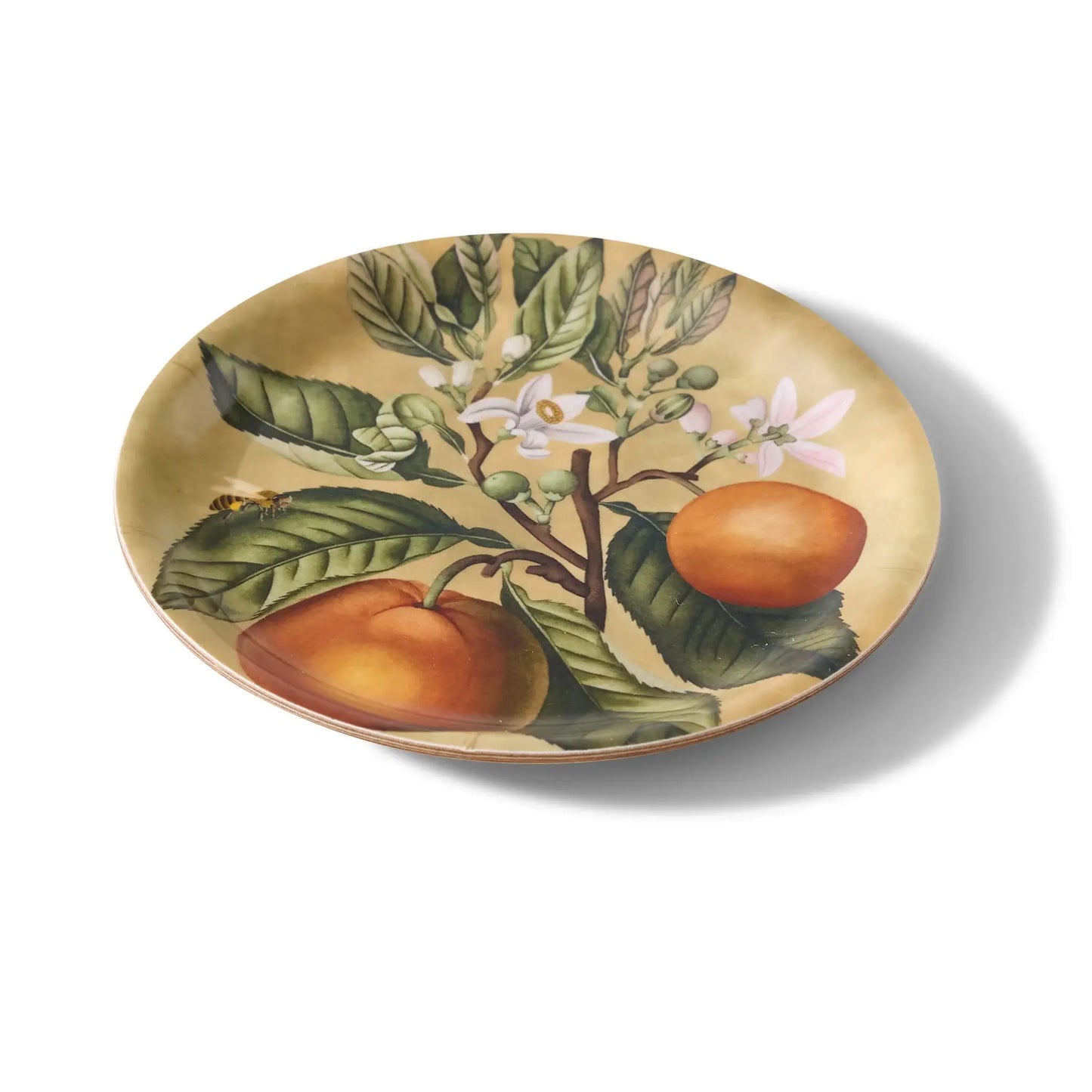 Kumquats Mini Birchwood Tray | Decorative Wood Serving Tray 4x4