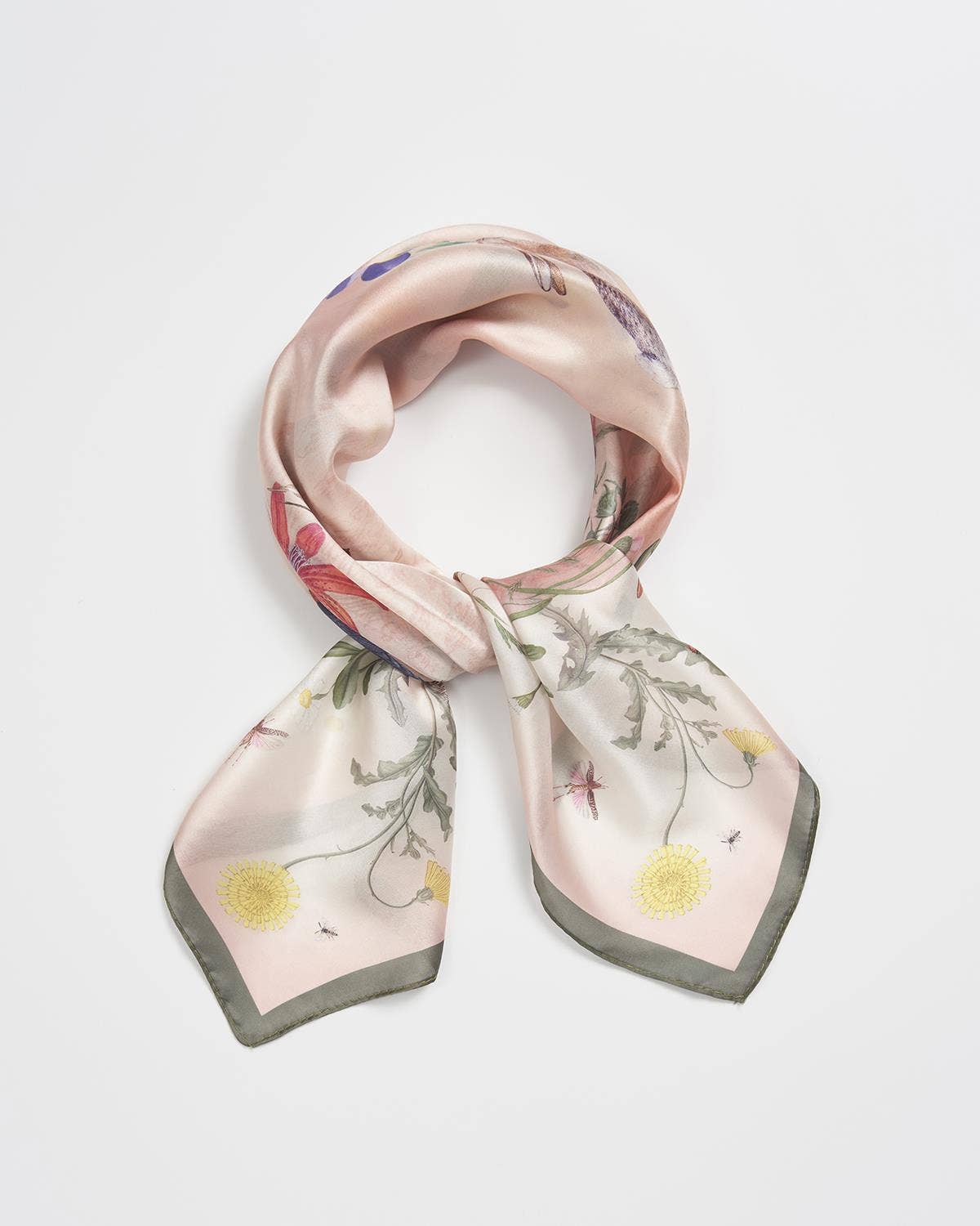 FABLE High Tea Ivory Narrative Square Scarf