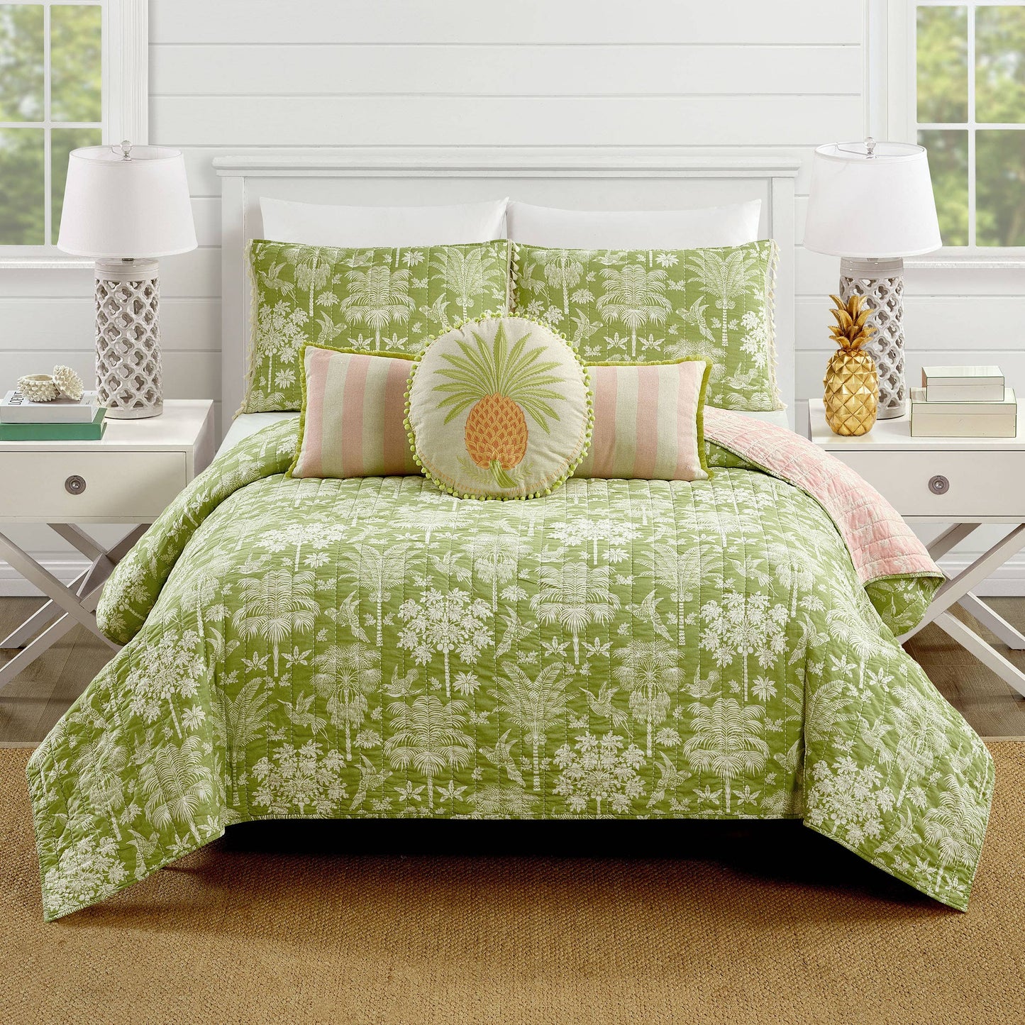 QUEENIE CABANA STRIPE FRINGE DECORATIVE - Spartina