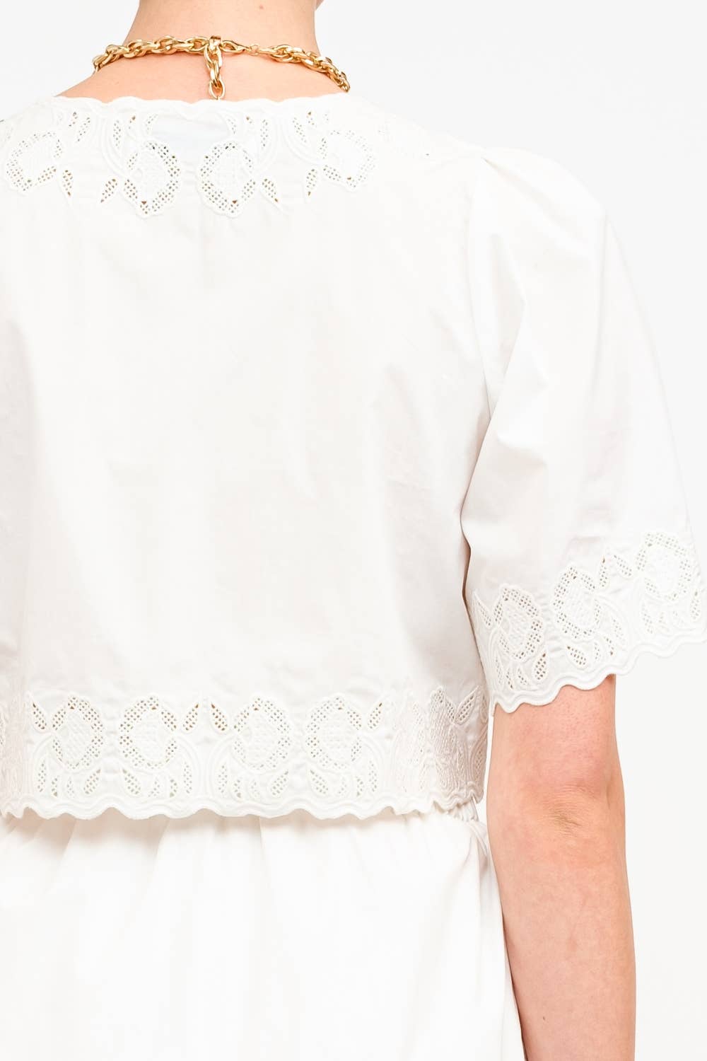 Hailey Off White Blouse and Skirt