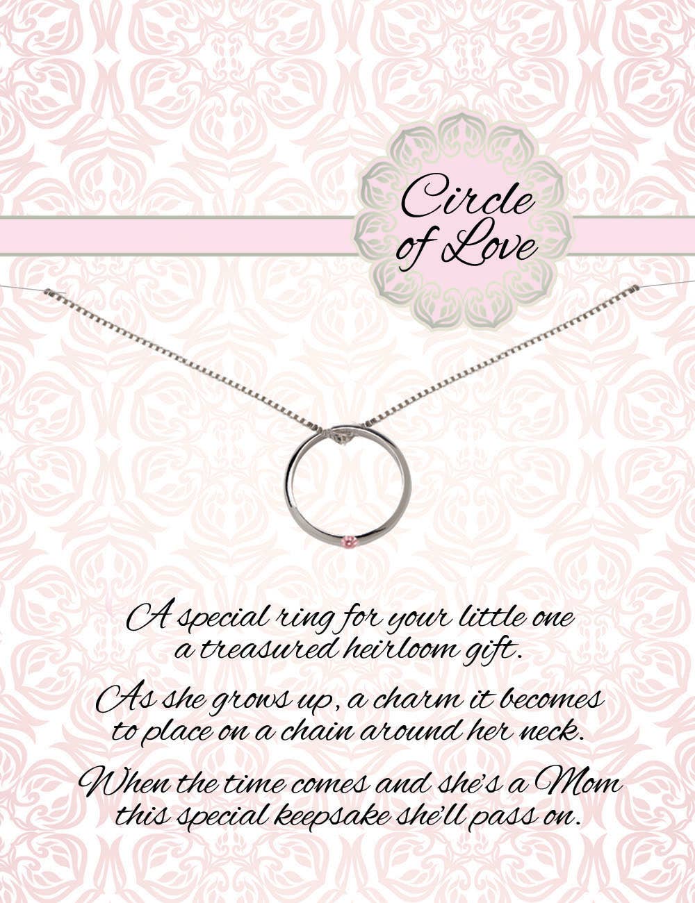 Circle of Love Keepsake Gift Ring Gift for Baby Girls