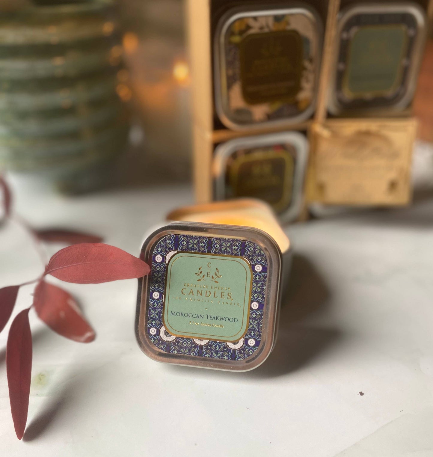 Moroccan Teakwood: 2-in-1 Soy Lotion Candle