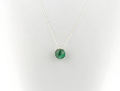 Semi Precious Malachite Stone Necklace