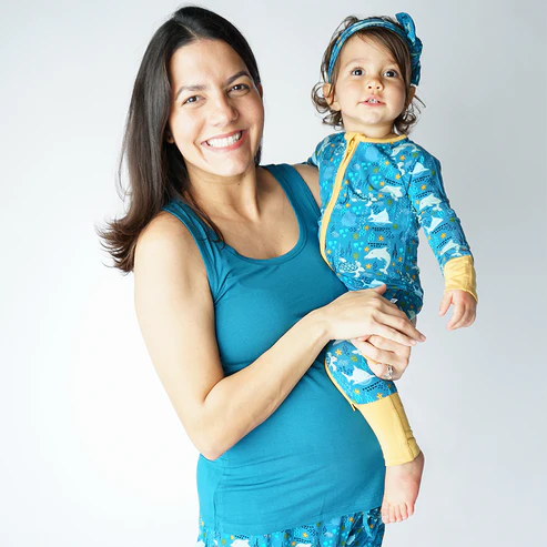 Ocean Blue Womens Bamboo Tank Top