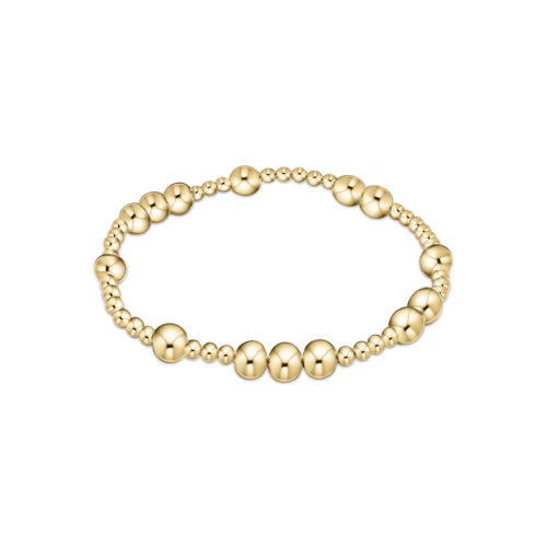 Hope Unwritten 6mm Bead Bracelet - Gold