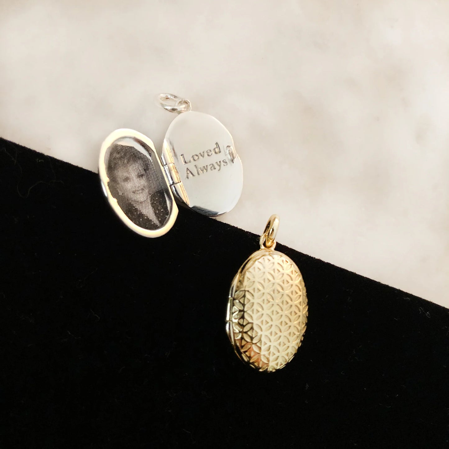 Loved Always Vessel Locket 14K Yellow Gold Plated