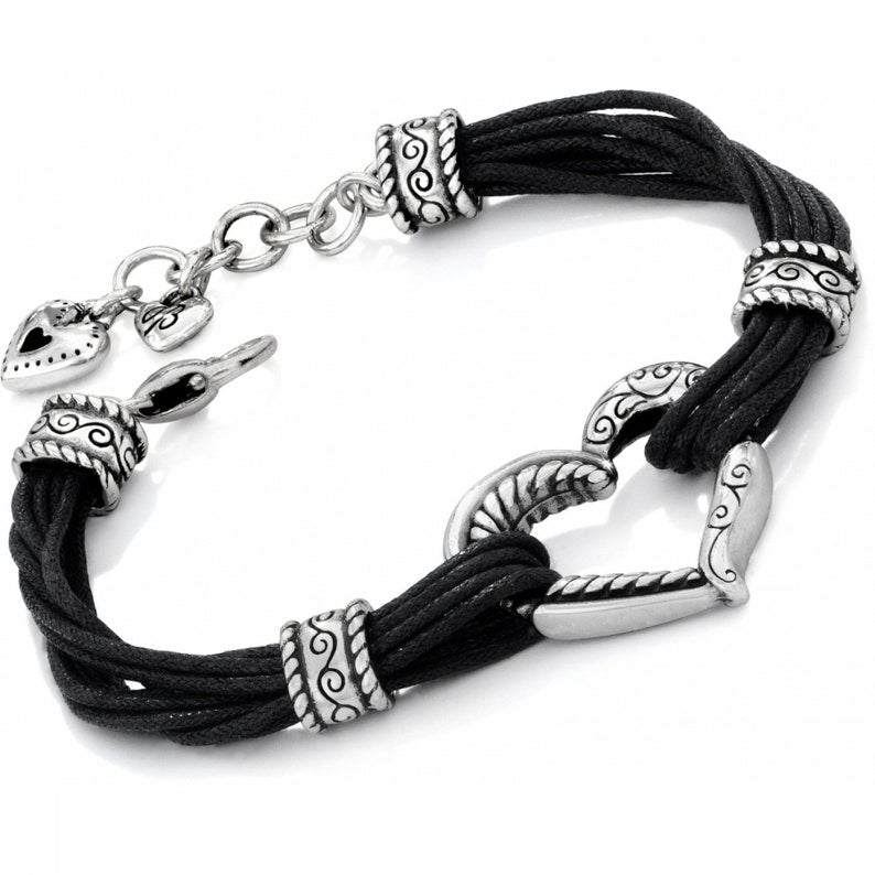 Heritage Heart Bracelet, Black