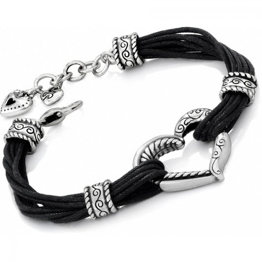 Heritage Heart Bracelet, Black
