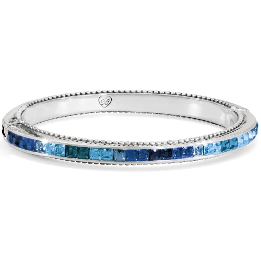 Spectrum Hinged Bangle Bracelet (Blue)