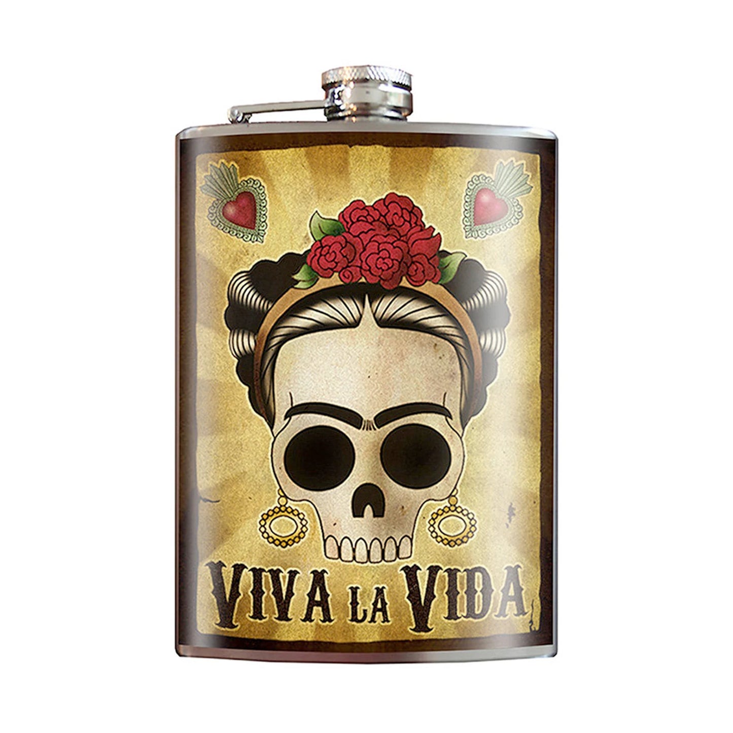 Viva La Vida Frida Flask